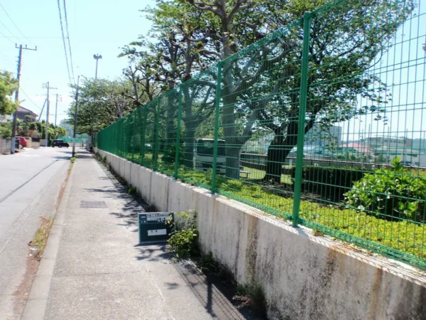市営球場フェンス
